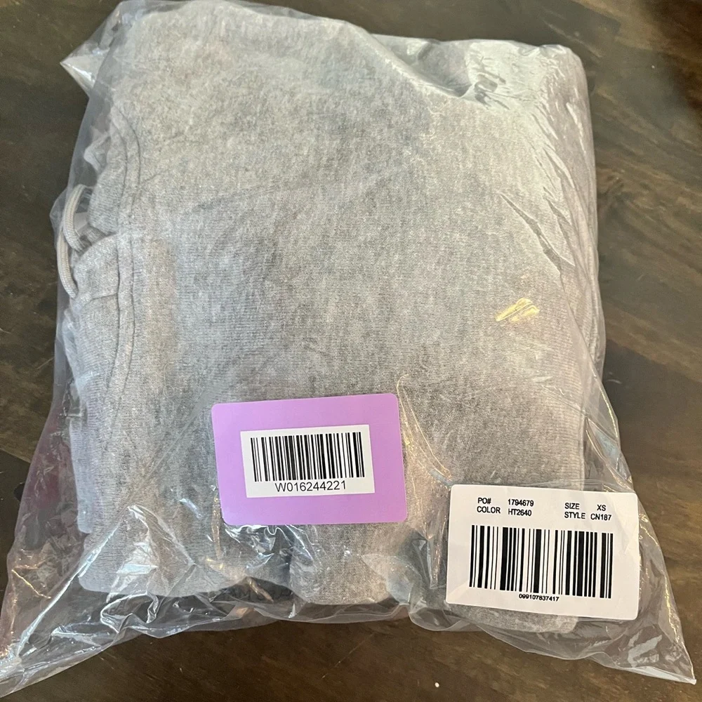 J. Crew Light Gray Heritage Terry Hoodie - Picture 4 of 5